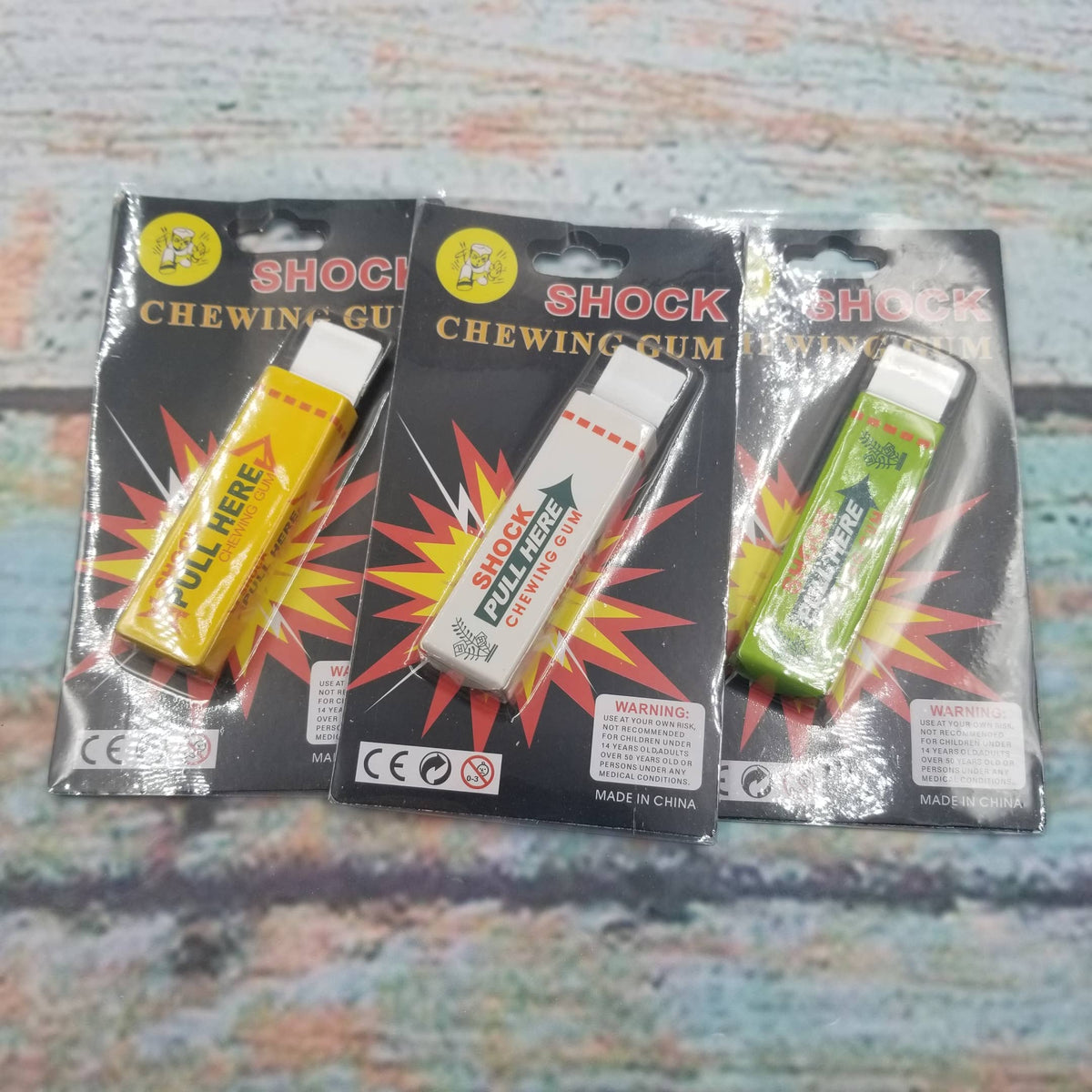 Electric Shock Chewing Gum Pull Head Shocking Toy