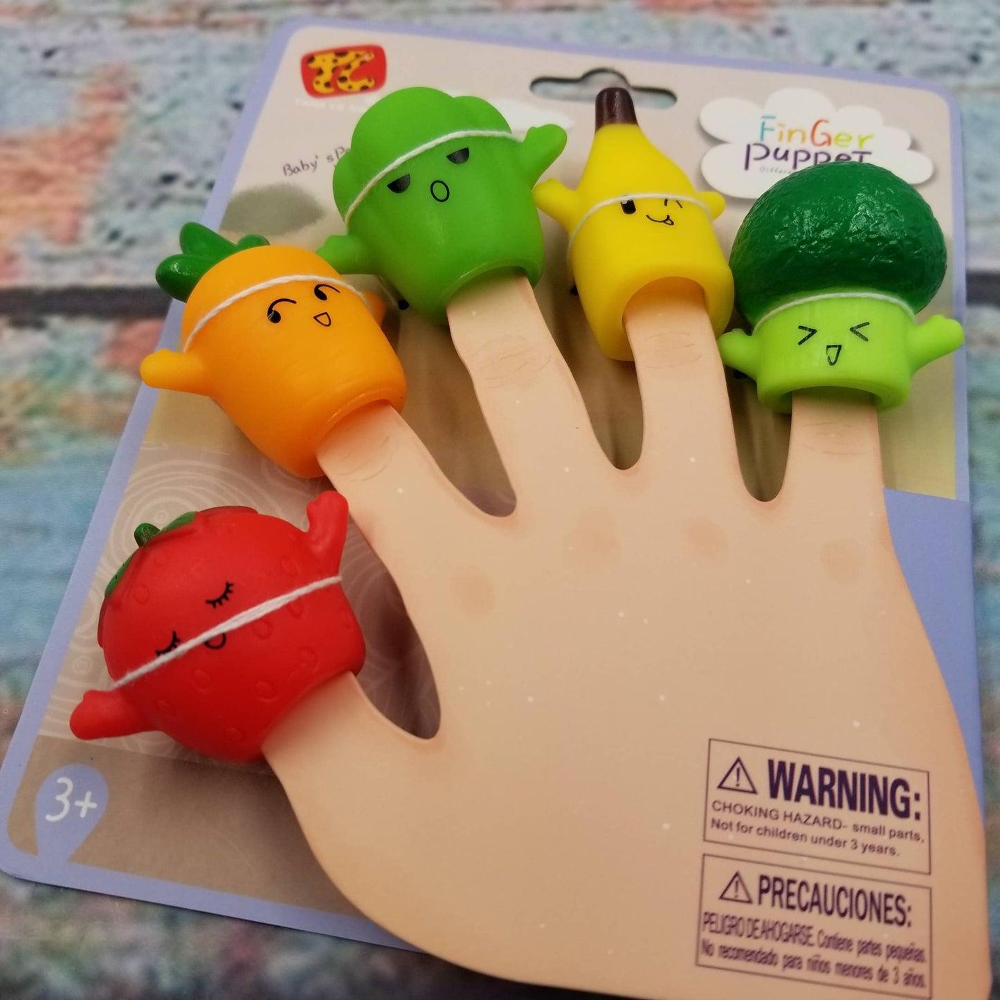 Vegetable Bite! Hand Puppet , Finger Puppet ,Set Of 5